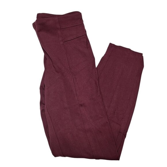Zac & Rachel Legging Cropped Short Pants Red Wine No packets Womens Large - Picture 2 of 6